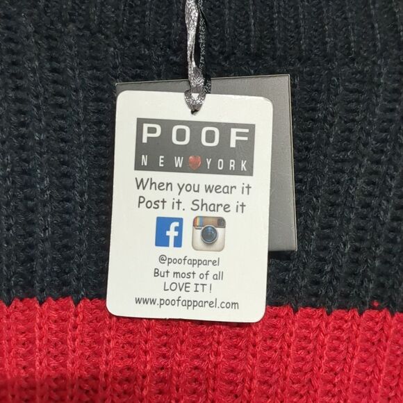 Poof! Multicolor Crew Neck Sweater Colorblock Size Small NWT - Picture 4 of 6